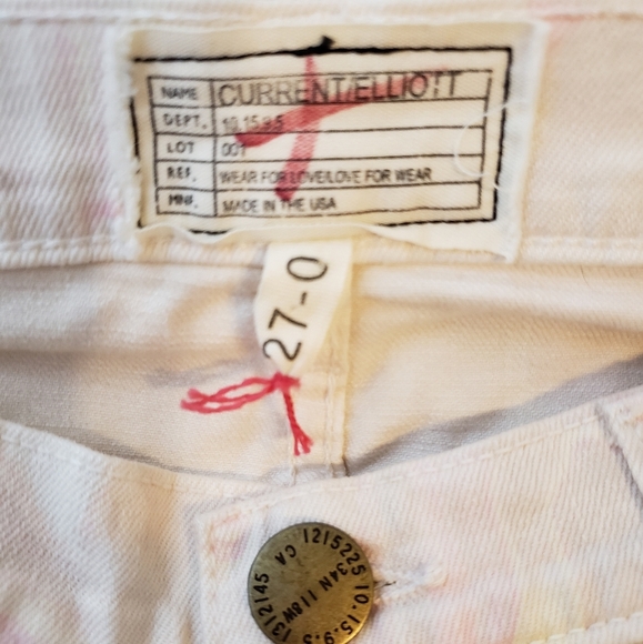 NEW Current Elliott Marble Taffy Cigarette Jeans Skinny Stiletto Ankle Summer - Picture 9 of 16